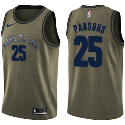 Nike Memphis Grizzlies #25 Chandler Parsons Green Salute to Service Youth NBA Swingman Jersey